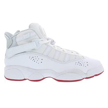 Imagem de Nike Tênis de basquete infantil Air Jordan XXXVII (GS), Branco/hibisco místico, 4 Big Kid