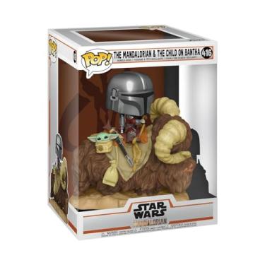 Imagem de POP STAR WARS: THE MANDALORIAN - THE MANDALORIAN AND THE CHILD ON BANTHA #416 – FUNKO