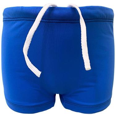 Imagem de Sunga Boxer Juvenil Azul Natação Proteção Uv Xbox Com Cordão Infantil Praia Piscina Filtro Solar 50-Masculino