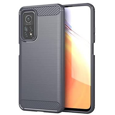Imagem de Capa para Xiaomi Mi 10T/Xiaomi Mi 10 Pro 5G, tecnologia de absorção de choque de TPU com moldura elevada protetora para Xiaomi Mi 10T/Xiaomi Mi 10 Pro (cinza)