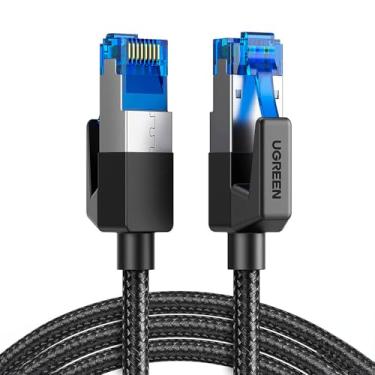 Imagem de Cabo Rede RJ45 Cat8 F/FTP Macho 2M Preto Velocidade Extrema Internet Segura Estável Ideal para Streaming 4K Jogos Alta Performance Conexão Robusta Flexível