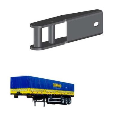 Imagem de Dobradiça Lateral Carreta Guerra Tecno 10 174mm - Rovali
