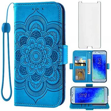 Imagem de Compatível com Samsung Galaxy J3 Orbit J 3 Star 2018 3J Achieve capa carteira protetora de tela de vidro temperado capa flip porta-cartões capas de celular para Glaxay J3V V 3ª geração SM J337A J337V