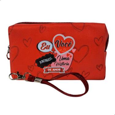 Imagem de Necessaire Impermeavel Personalizada Dia Dos Namorados 18x10x7cm - Dar