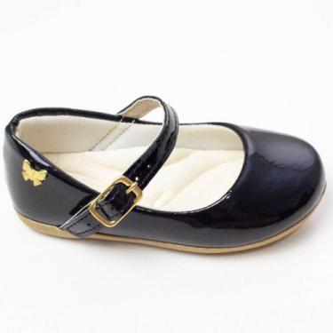 Imagem de Sapatilha Menina Verniz Casual Lisa Batizado Moda Blogueirinha Infanti