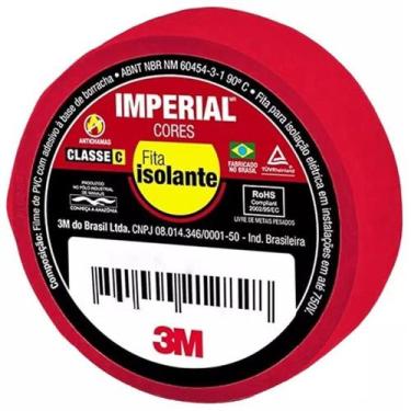 Imagem de Fita Isolante 3M Imperial 18MM X 20M Vermelha