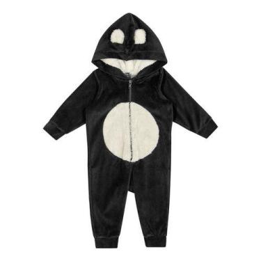 Imagem de Macacão Infantil Fantasia Parmalat Bebê Urso Panda - anjo da mamãe, Pr