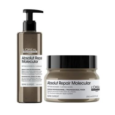 Imagem de Kit Absolut Repair Molecular Sérum 250ml + Masc 250ml - Loreal Profiss