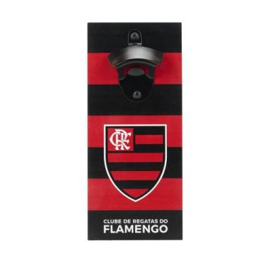 Imagem de Abridor Garrafas Ímã Geladeira 25x11cm - Flamengo - Mileno