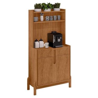 Imagem de Aparador Cantinho do Café Lizz 2 Portas e 2 Gavetas - Casa D, Cedro