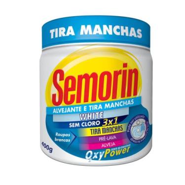 Imagem de Alvejante Tira Manchas em Pó white 400g Semorin