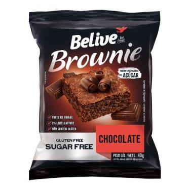 Imagem de Brownie Belive Sem Glúten e Lactose Chocolate 40g