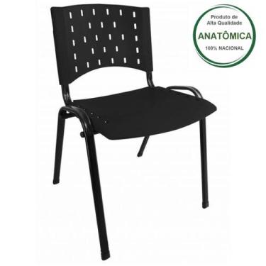 Imagem de Cadeira Plástica REALPLAST 04 pés-Plástico Preto (Polipropileno) - 312