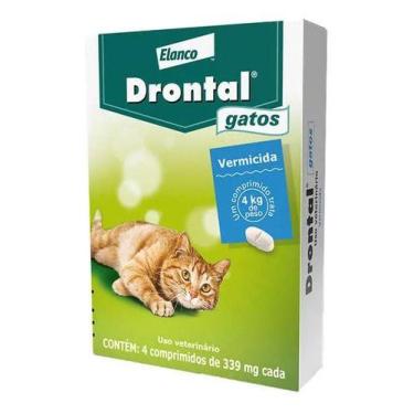 Imagem de Vermífugo Drontal Gatos Até 4 Kg Com 4 Comprimidos Bayer