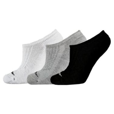 Imagem de Meia Masculina Penalty Cano Invisível Kit 3 Par 4303331192u3, Branco, 