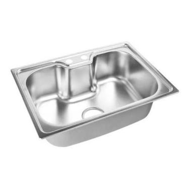 Imagem de Cuba Inox Gourmet Cozinha Sobrepor/embutir + Válvula 60x42cm - SOLLUX