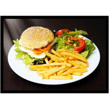 Imagem de Quadro Decorativo Gourmet Hambúrguer Hamburgueria Padarias Lanchonetes