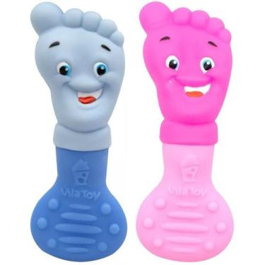 Imagem de Mordedor Bebê Macio Massageador Gengiva Bebe Banho Pezinho Infantil De