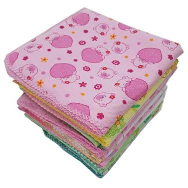 Imagem de Enxoval Bebe Algodão - Jogo Lençol-2 Toalha Banho-3 Cueiros - Dugu, Fe