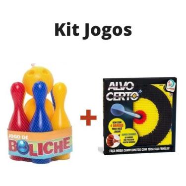 Imagem de Kit De Jogos - Boliche + Tiro Ao Alvo - Cardoso