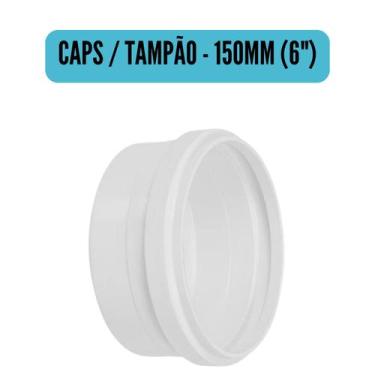 Imagem de Conexões de Esgoto 150mm 6" Branco/Cotovelo/Luva/Tee/Caps/Junção/Luva 