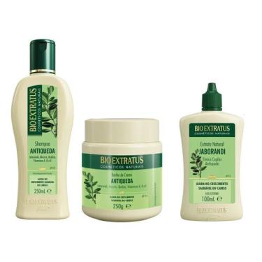 Imagem de Kit Jaborandi Tratamento Antiqueda Bio Extratus 03 Produtos