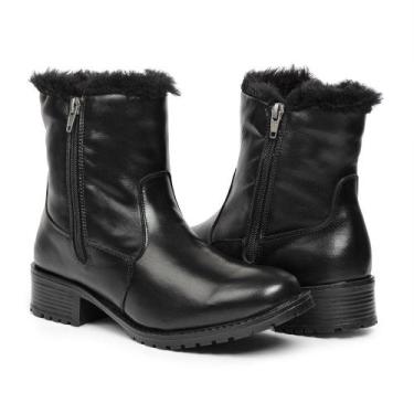 Imagem de Bota Feminina de Inverno para Neve em Couro em Lã Impermeáve - OSLO, 4