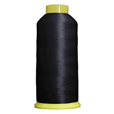 Imagem de Threadart Linha de bordado para máquina de poliéster de cones grandes de 5000 m | Cones enormes de 5000 m (5500 jardas) 40wt | para máquinas de bordado e costura Brother Janome Bernina | Dk Navy No.