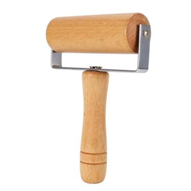 Imagem de Rolo de Pastelaria e Pizza Padeiro Rolo-utensílios de Cozinha de Cozimento de Madeira, Perfurador de Buraco de Massa, Rolo de Madeira (Estilo 3)