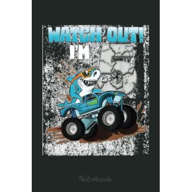 Imagem de 5 Years Old 5th Birthday Shark Boy Girl Monster Truck Gamer Notebook: Funny Monster Trucks Gifts for Kids Great Kids Appreciation Thank Gag Gifts for Girls Toddler Boys Dad Mom