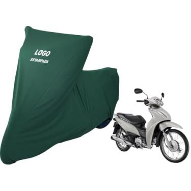 Imagem de Capa Protetora Para Cobrir Moto Honda Biz 100 De Luxo (Verde)