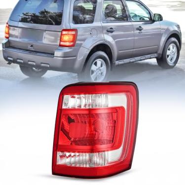 Imagem de Nilight Conjunto de lanterna traseira compatível com Ford Escape 2008 2009 2010 2011 2012 lâmpada traseira de substituição estilo original do lado do passageiro com lâmpadas