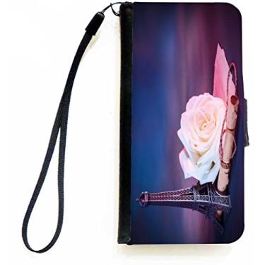 Imagem de Rikki Knight Capa carteira flip de romance parisiense com aba magnética para Apple iPhone 5c