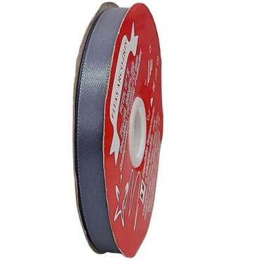 Imagem de Fita de Cetim Trader 10mm N2 com 50 Metros, COR 018 CINZA MEDIO, 50 ME