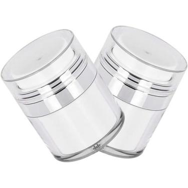 Imagem de Pote pequeno para creme com valvula a vacuo  - bazar do saara