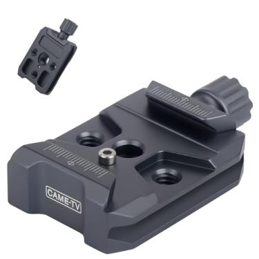 Imagem de Braçadeira de liberação rápida para câmera CAME-TV padrão Arca-Swiss, suporte de base de placa QR de liberação rápida com furos de parafuso de 1/10.3 cm 3/20.3 cm, compatível com tripé de câmera DJI