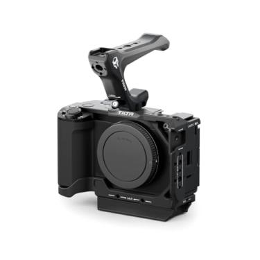 Imagem de Tilta Gaiola de câmera compatível com Sony ZV-E1 | Sapata fria, trilho NATO, M3 e 20 fios de 1/10.2 cm"-20 | Inclui alça superior, haste, placa de base LWS | Preto (kit leve de gaiola de meia câmera)