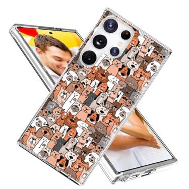 Imagem de ARTIOSIT Capa para Samsung Galaxy S25 Ultra para meninas mulheres homens, à prova de choque, fina, macia, TPU transparente, capa protetora para celular para Galaxy S25 Ultra, desenho animado, animal