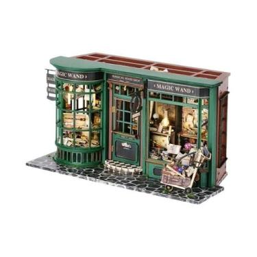 Imagem de Conjunto De Estante De Madeira Diy, Casa De Boneca Em Miniatura, Kit D