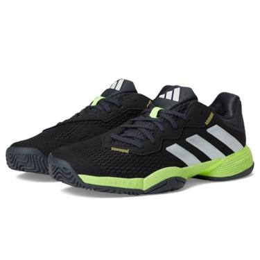 Imagem de adidas Tênis infantil unissex Barricade (criança pequena), Preto/Zero Metálico/Limão Lúcido, 17