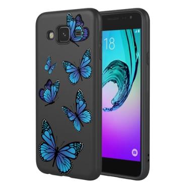 Imagem de HTXWXJC Capa de telefone para Galaxy J3 2016, SM-J320 J310 Samsung J3 2016 capa à prova de choque flexível bumper TPU capa macia padrão borboleta capa de telefone para Samsung Galaxy J3 2016 borboleta