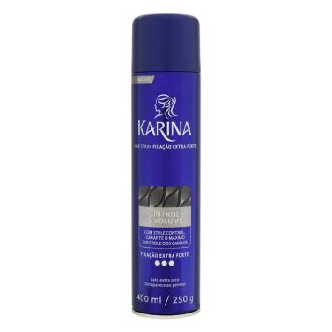Imagem de Hair spray extraforte jato extrasseco karina controle & volume frasco 400ML