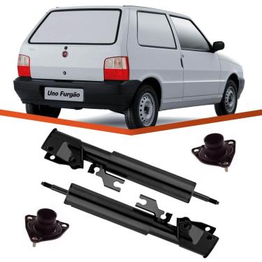 Imagem de Kit 2 Amortecedor Uno Traseiro Coxim