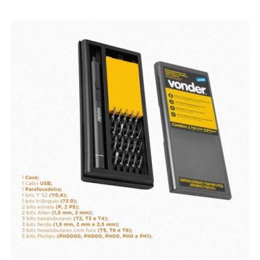 Imagem de Parafusadeira Caneta De Precisão Usb Com Acessórios - Vonder