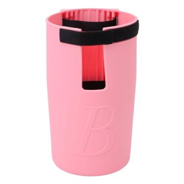 Imagem de Xícara de Sacolas de Praia Convenientes, Acessório Ajustável de Bebidas de Silicone para Sacolas de Praia, Suporte de Garrafa de água Fácil de Usar (Verde de menta) (Rosa)