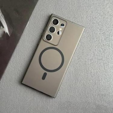 Imagem de MVVKKY para Samsung S24 Plus Slim Matte Case Transparente 0,3mm Ultra Fino P Cover (para Samsung S24 Plus/preto)