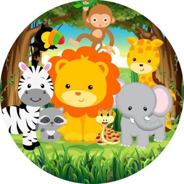 Imagem de Painel Redondo 3D Sublimado Safari Frd-956