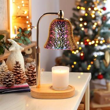 Imagem de Pabow Lâmpada Aquecedora De Velas Com Temporizador E Regulador De Intensidade, Altura Ajustável, Lâmpada Elétrica Aquecedora De Cera Com 2 Lâmpadas Para Velas Em Jarra, Decoração Para Casa, Presente