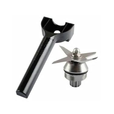 Imagem de YUYUEMI Lâmina de liquidificador para Vitamix série 5000/5200 Lâmina extratora e chave para peças de reposição para liquidificador Vitamix 32/48/6 onças