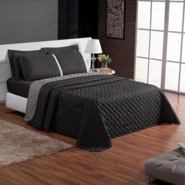 Imagem de Kit Colcha Cobre Leito Super King Size 3 Peças 170 Fios Dupla Face Rou